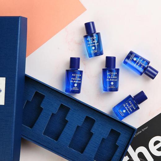 【专柜小样】意大利Acqua Di Parm 帕尔玛之水 蓝色地中海Q版香水礼盒 5mlx5 商品图3