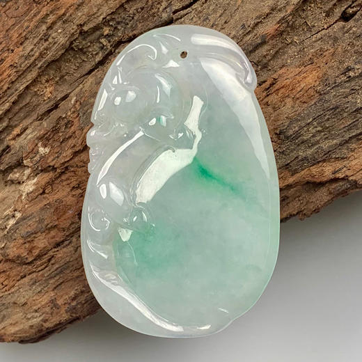 派瑞翡翠 翡翠挂件 糯种 飘翠 商品图1