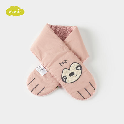 moimoln小云朵男女宝宝围巾经典卡通动物刺绣设计秋冬保暖围脖LOW1IZMF12 商品图2