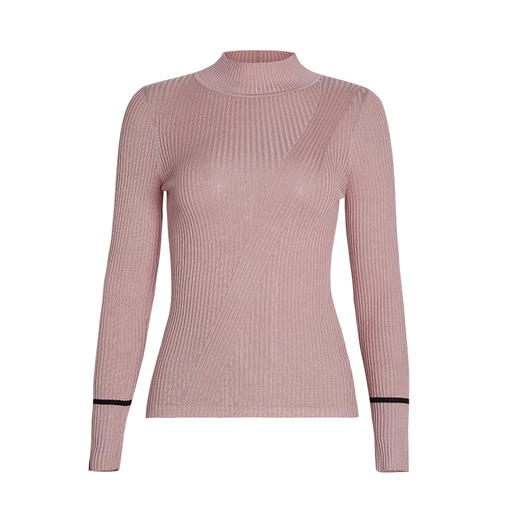 VIMAGE纬漫纪新款通勤简约半高领显瘦修身针织衫女上衣V1301902 商品图5