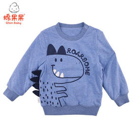 棉果果秋冬季男童铺棉套头卫衣M412180819679