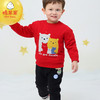 棉果果秋冬季男童小熊套头挂里毛衣M412160519657 商品缩略图0