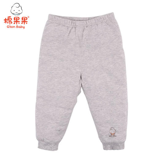 棉果果秋冬季有机棉纱男童女童夹棉长裤M401200819636 商品图0
