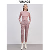 VIMAGE纬漫纪新款通勤简约半高领显瘦修身针织衫女上衣V1301902 商品缩略图1