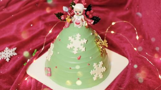 2020圣诞季︳草莓圣诞树。草莓奶油蛋糕：5层戚风蛋糕胚+4层草莓夹心 商品图1
