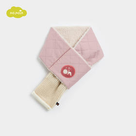 moimoln小云朵儿童男女宝宝围巾拼接设计秋冬新款保暖舒适围脖潮LOW1AZMF08