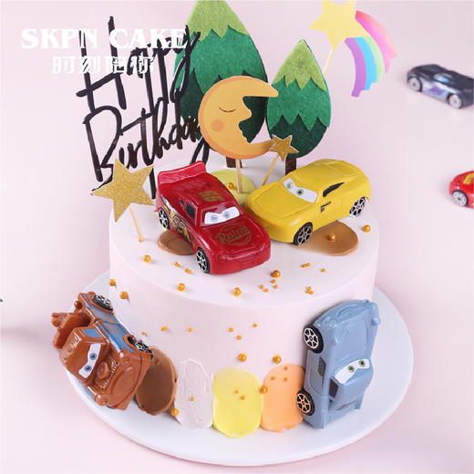 赛车总动员儿童生日蛋糕（四个麦昆 | 时刻陪你 商品图1