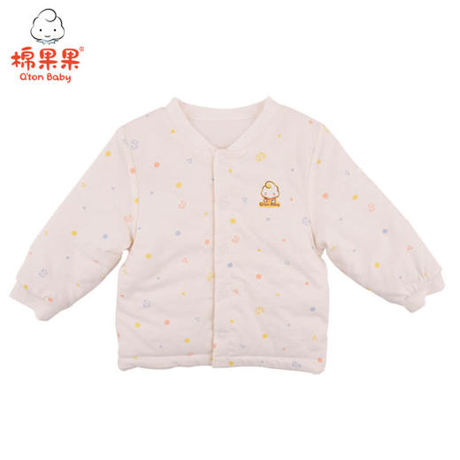 棉果果秋冬季有机棉纱男童女童夹棉对开上衣商品M401141819635 商品图0