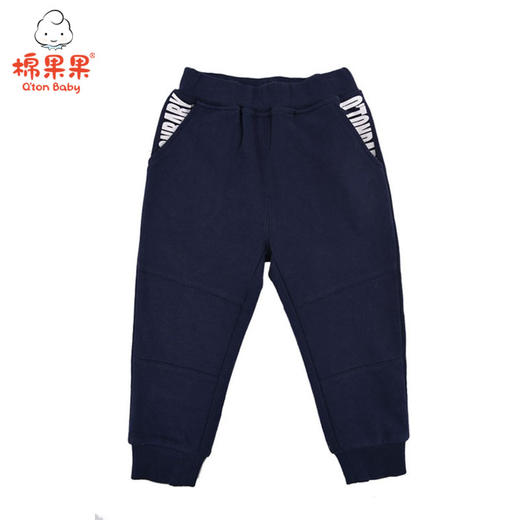 棉果果秋冬季男童纯棉大毛圈抓绒长裤M412200219694 商品图0