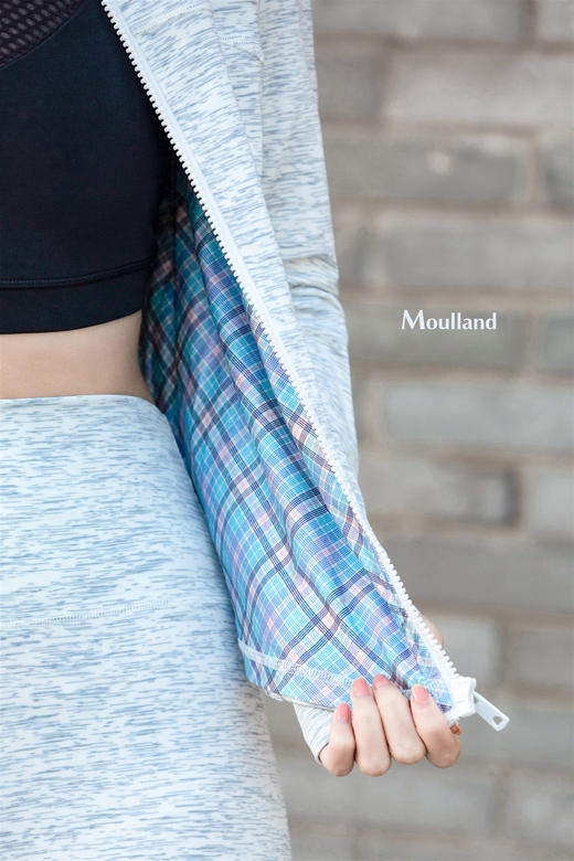 爆款好货  高领机车风外套-灰白纹理 商品图3