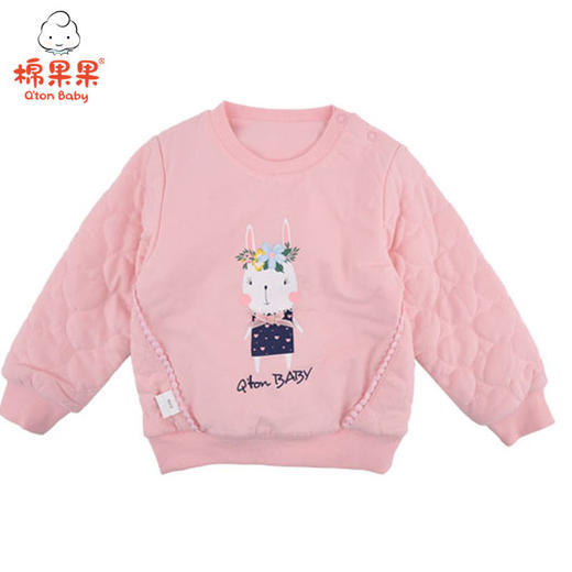 棉果果秋冬季女童绗棉圆领卫衣M422180719737 商品图0