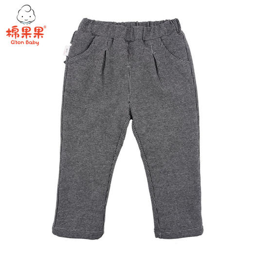 棉果果秋冬季女童千鸟格夹棉长裤M422200819723 商品图0