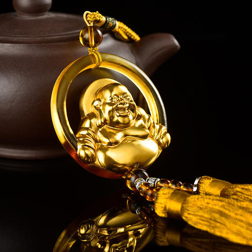 金陵金箔 观音如来葫芦摆件琉璃车挂饰 商品图4