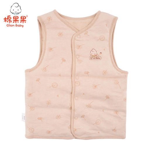 棉果果秋冬季新疆彩棉男童女童夹棉马夹M401171819615 商品图0