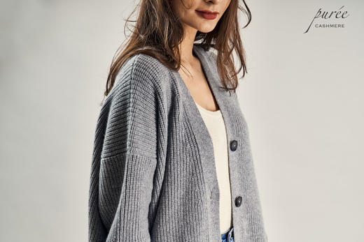 #1997「THE CARDIGAN TO LIVE IN」100% CASHMERE 廓形粗织羊绒开衫 商品图2