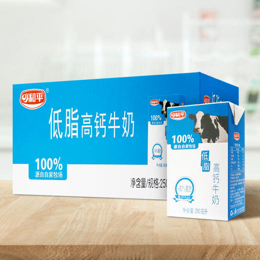 【家庭装、超好喝】低脂高钙牛奶250ml*24盒 商品图1