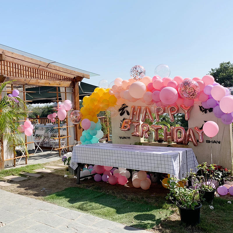 户外室外院子生日派对宝宝宴公司团建聚会生日趴气球上门布置
