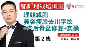 第2集 韩百强 埋线减肥 美容瘦脸去川字纹+产后骨盆修复+实操