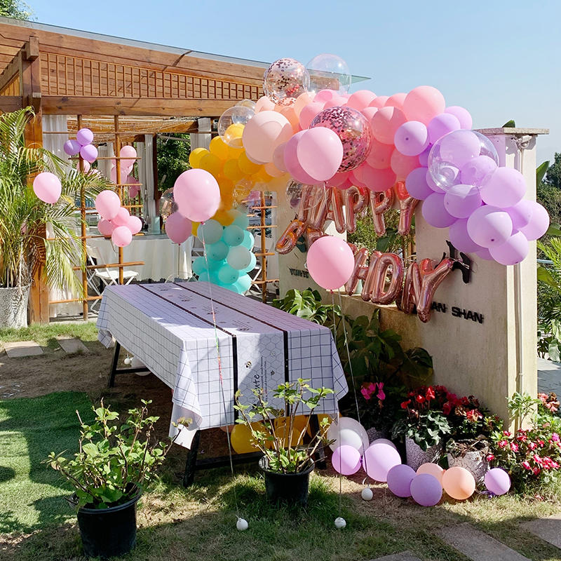 户外室外院子生日派对宝宝宴公司团建聚会生日趴气球上门布置