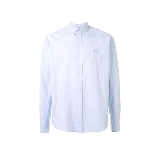 KENZO 高田贤三 秋冬 百搭 虎头男士长袖衬衫 蓝色 FA65 CH400 1LD 63 商品图0