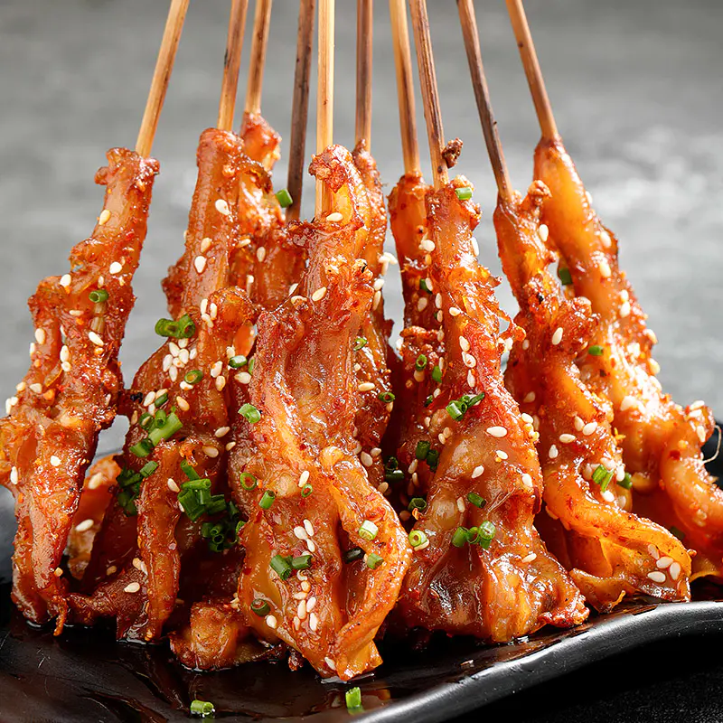 无骨鸭掌串 10串 烧烤食材户外露营半成品(北京仓,川渝仓无货)