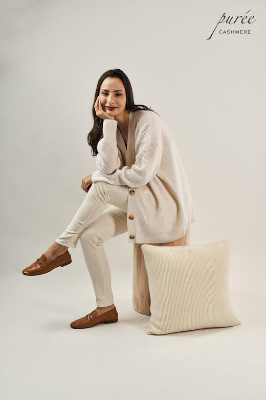 #1997「THE CARDIGAN TO LIVE IN」100% CASHMERE 廓形粗织羊绒开衫 商品图4