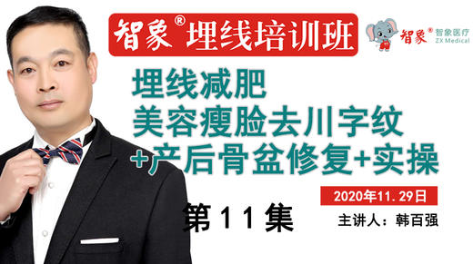 第11集 韩百强 埋线减肥 美容瘦脸去川字纹+产后骨盆修复+实操 商品图0