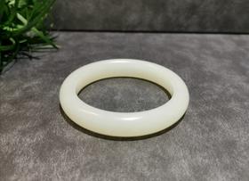 【御珠宫坊】羊脂白玉手镯55.5mm