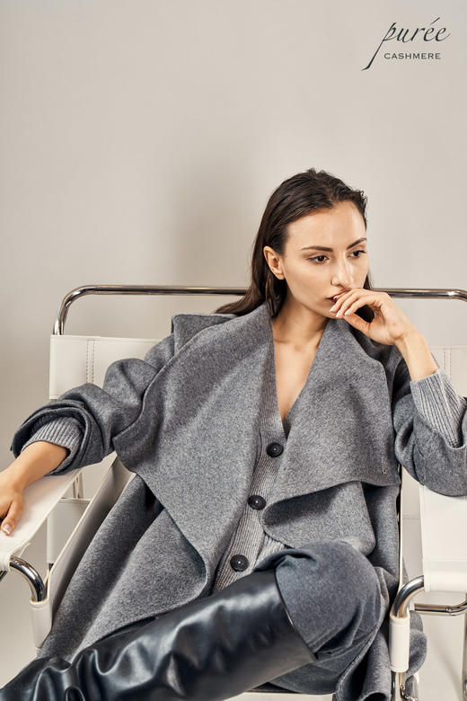 #1997「THE CARDIGAN TO LIVE IN」100% CASHMERE 廓形粗织羊绒开衫 商品图9