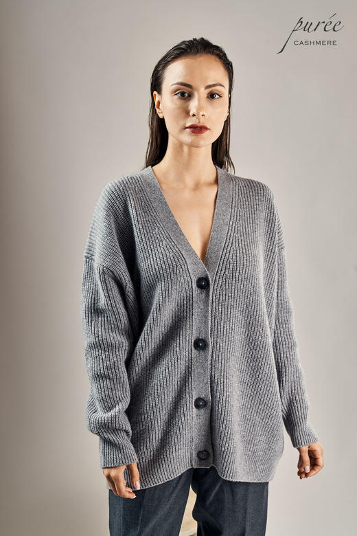 #1997「THE CARDIGAN TO LIVE IN」100% CASHMERE 廓形粗织羊绒开衫 商品图8