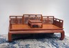 红桥红  家具严选  缅甸花梨（大果紫檀）  【条子栏杆 弯腿罗汉床 两件套】 商品缩略图6