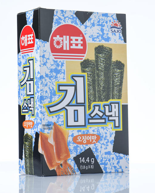 KJ 泰国进口零食品海牌海苔卷2克*8支脆紫菜即食原味鱿鱼味烤海苔（无货） 商品图4