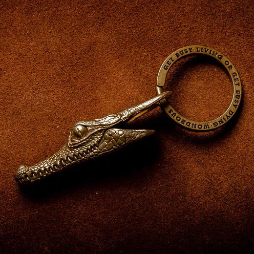 吾蟲-黄铜鳄鱼头夹子动物钥匙挂件包配饰吊坠个性创意礼品励志【官方授权  48小时发货】 商品图3
