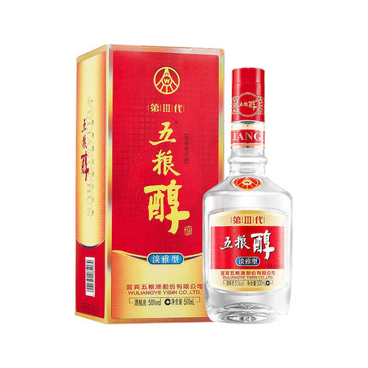 五粮醇第三代-淡雅型 50度浓香型白酒 整箱6瓶*500ml包邮 商品图1