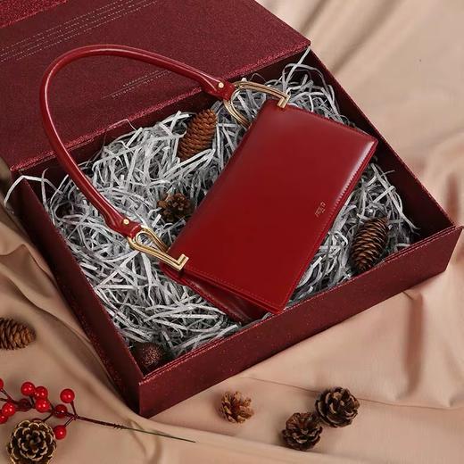 Deco Line Shoulder Bag 朱砂红方形包 商品图3