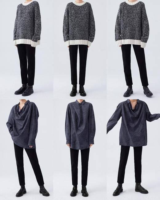 HIDEMI 到店必入神裤/弹力显瘦收身细脚管后开衩九分裤 商品图5