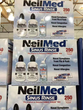 鼻炎清洗盐水【NeilMed Sinus Rinse】鼻炎清洗套装/冲鼻盐水套装！