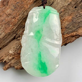 派瑞翡翠 翡翠挂件 糯冰种 飘翠