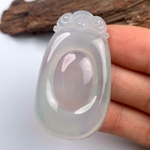 派瑞翡翠 翡翠挂件 糯冰种 飘翠 商品图2