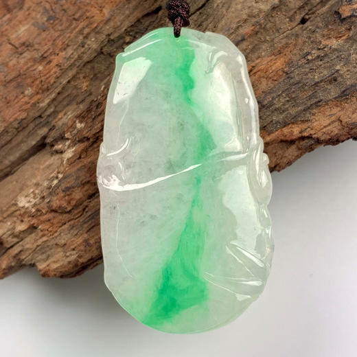 派瑞翡翠 翡翠挂件 糯冰种 飘翠 商品图1