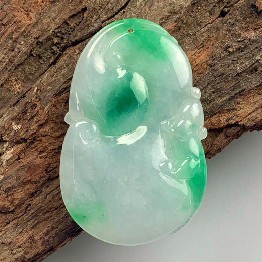 派瑞翡翠 翡翠挂件 糯种 飘翠 商品图1