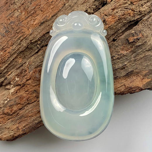 派瑞翡翠 翡翠挂件 糯冰种 飘翠 商品图0