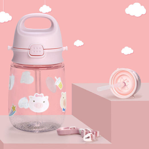 膳魔师萌趣猪猪吸管杯BBSA-370370ml 商品图2