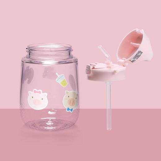 膳魔师萌趣猪猪吸管杯BBSA-370370ml 商品图3