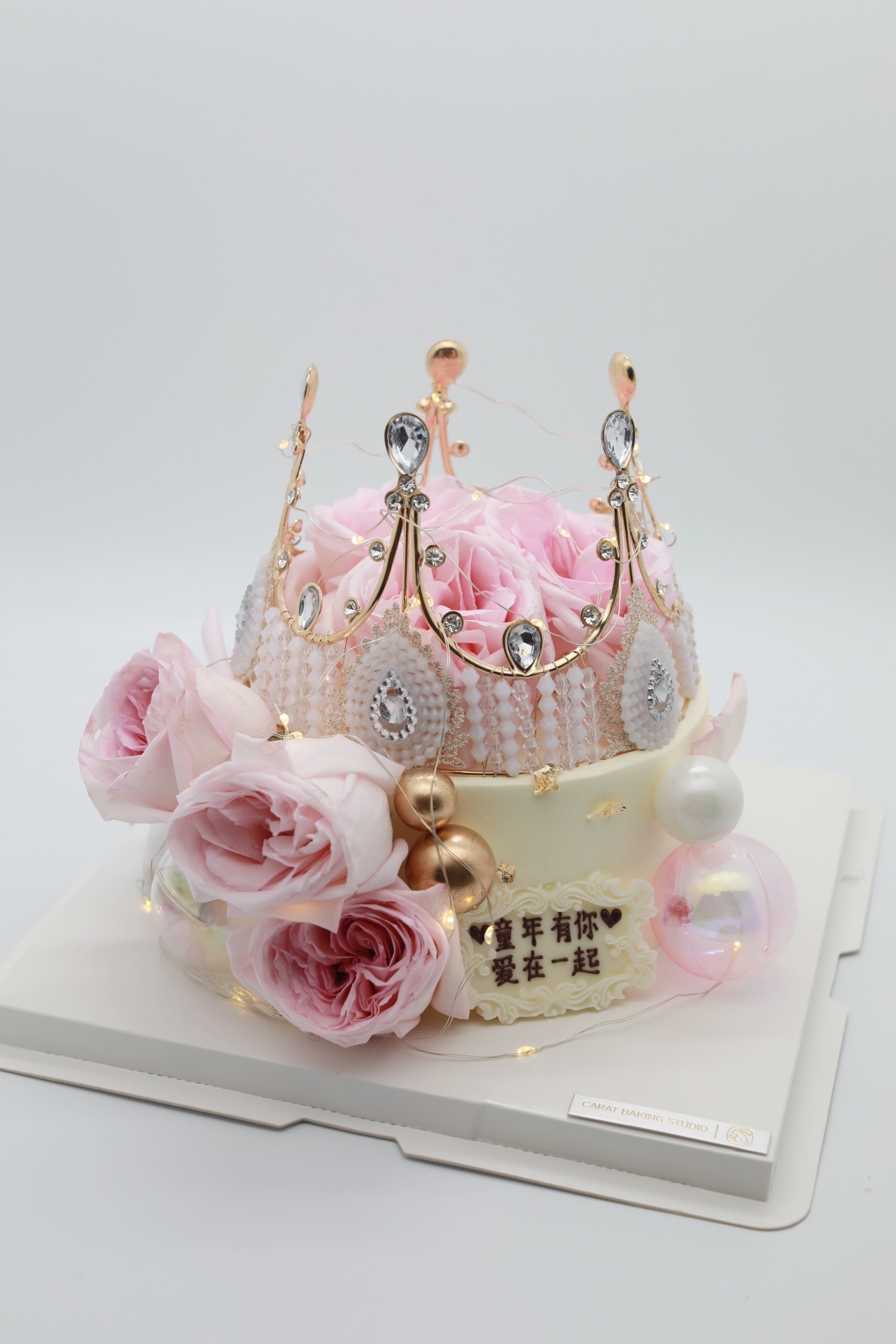 女神皇冠鲜花蛋糕