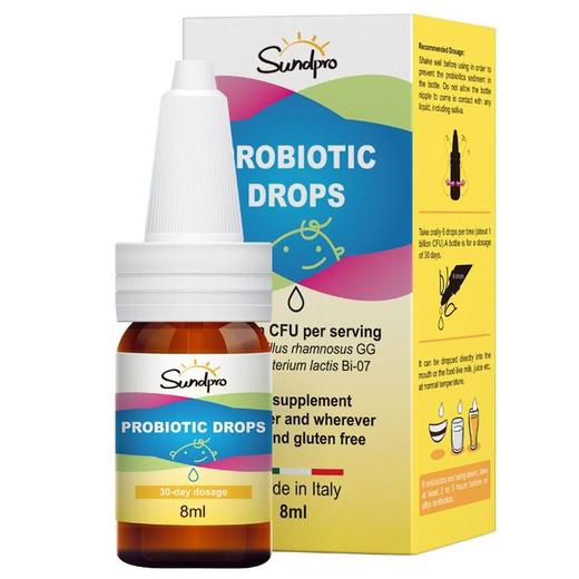 圣哺乐（sundpro）益生菌儿童8ml*1鼠李糖乳杆菌GG乳双歧杆菌Bi-07宝宝用意大利进口(高活性双菌组合） 商品图0