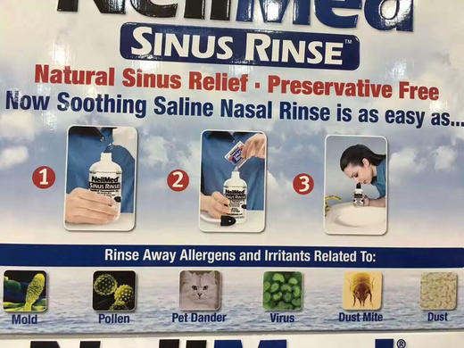 鼻炎清洗盐水【NeilMed Sinus Rinse】鼻炎清洗套装/冲鼻盐水套装！ 商品图2