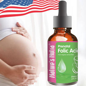美国莱思纽卡孕前/孕期叶酸滴剂60ml（莱思纽卡任选2个包邮）