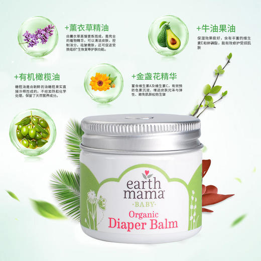 美国原装Earth Mama地球妈妈婴儿护臀膏（60ml）*（每单不能超过12件，超过不发） 商品图0
