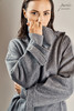 #1212「SQUARED WRAP COAT」85% WOOL 15% CASHMERE 高级灰独有翻领大衣 商品缩略图12